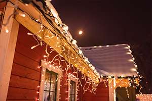 winter landscape lighting